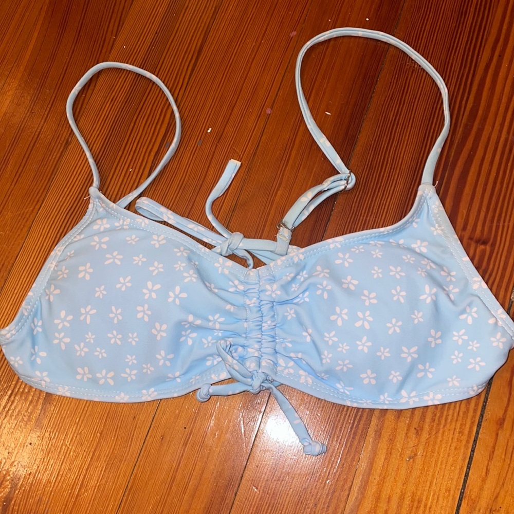 floral bikini top